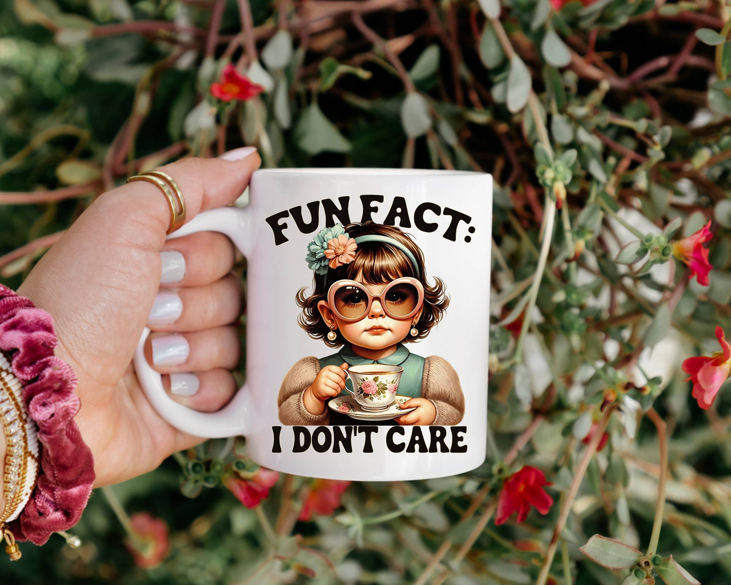 Fun Fact I Don’t Care Snarky Mug: 15 oz