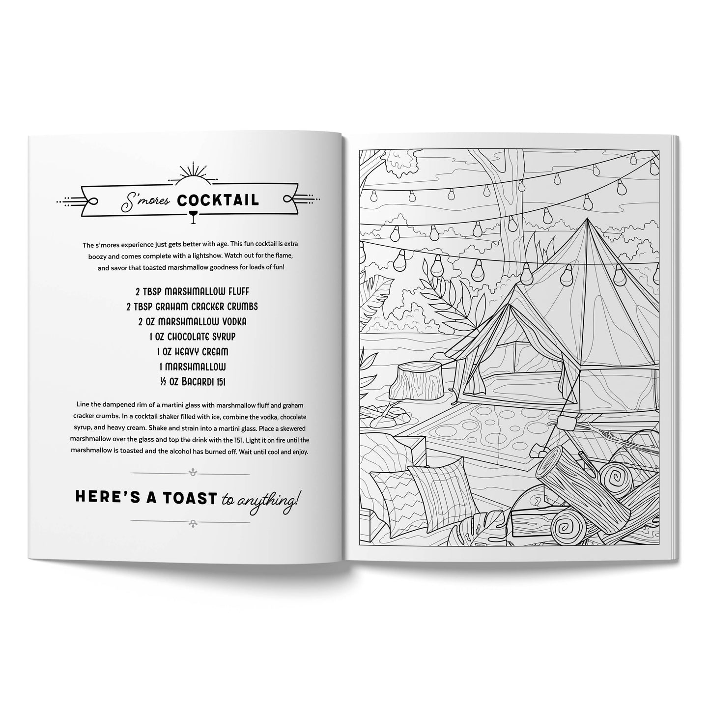 The Creative Mixed Drinks Coloring Book