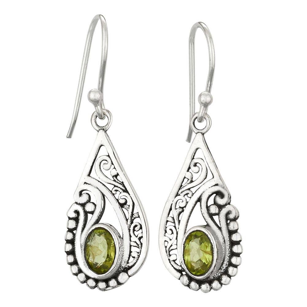 Verdant Visions Peridot Sterling Silver Earrings