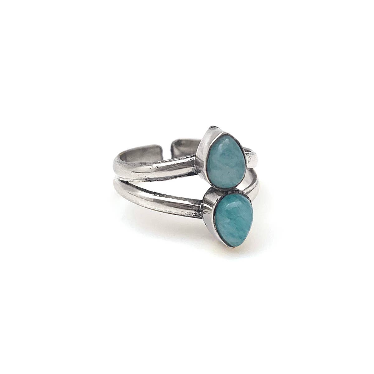 Double Amazonite Ring