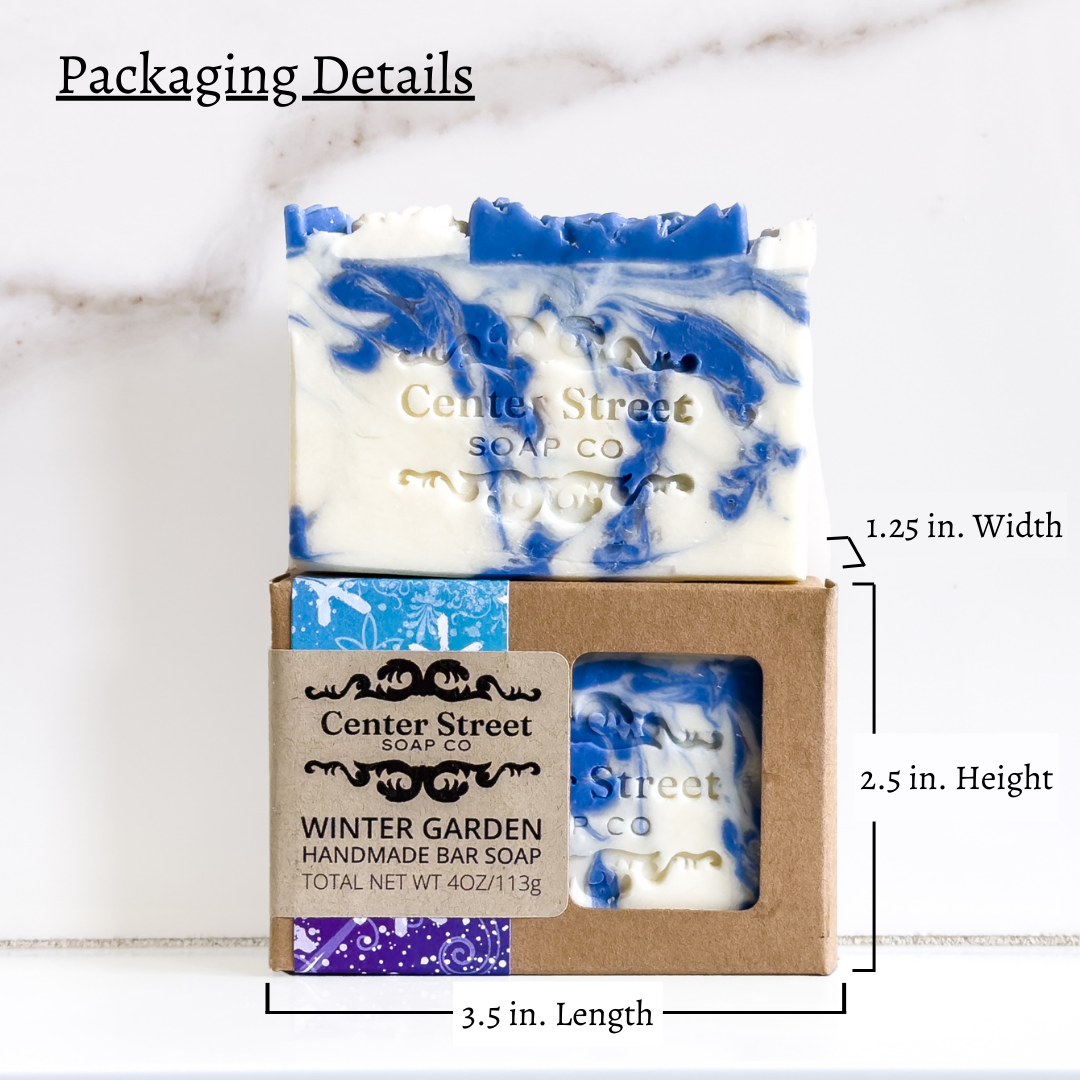Winter Garden Holiday Handmade Soap Bar
