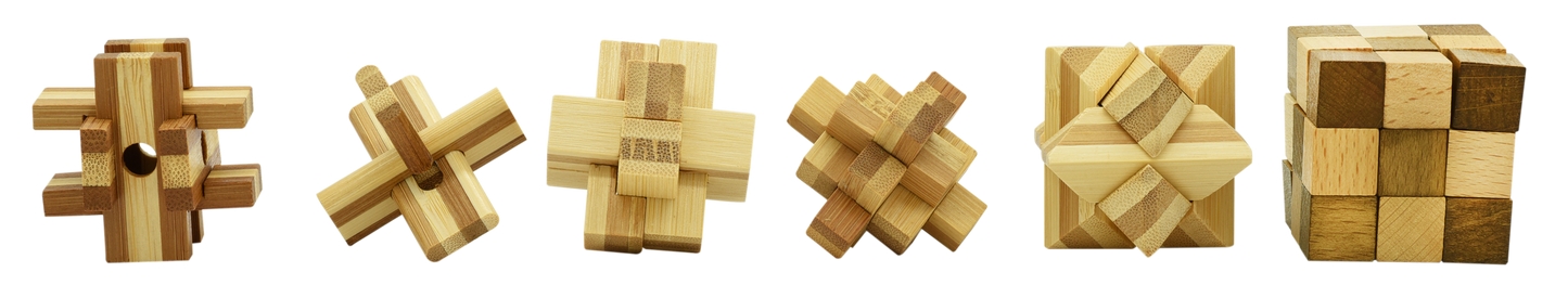 Mini Brainteaser Puzzles - 6pk