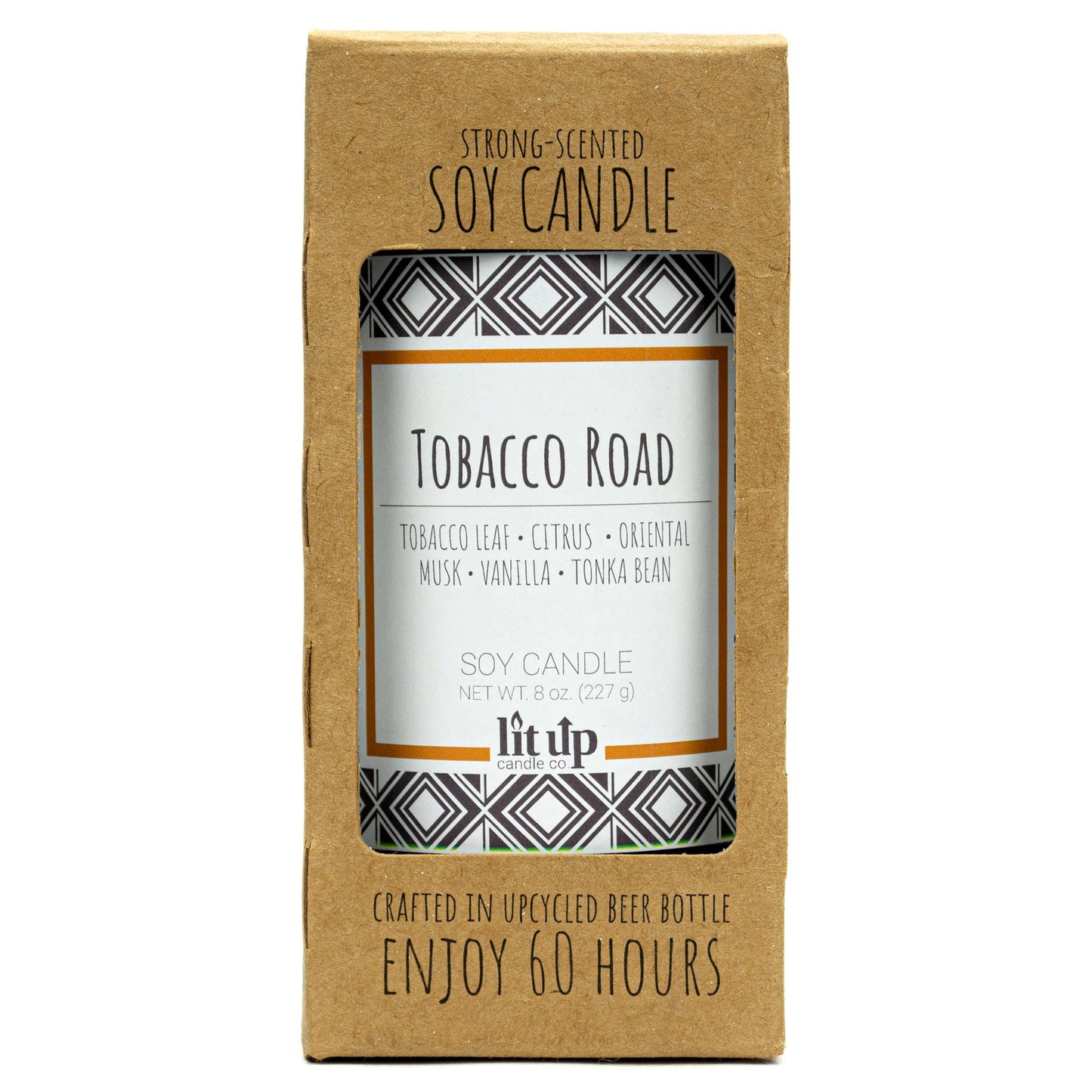 Tobacco Road 8oz soy candles