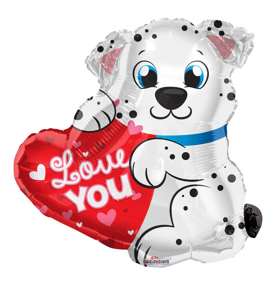 20" Dalmatian Love You Foil Balloon