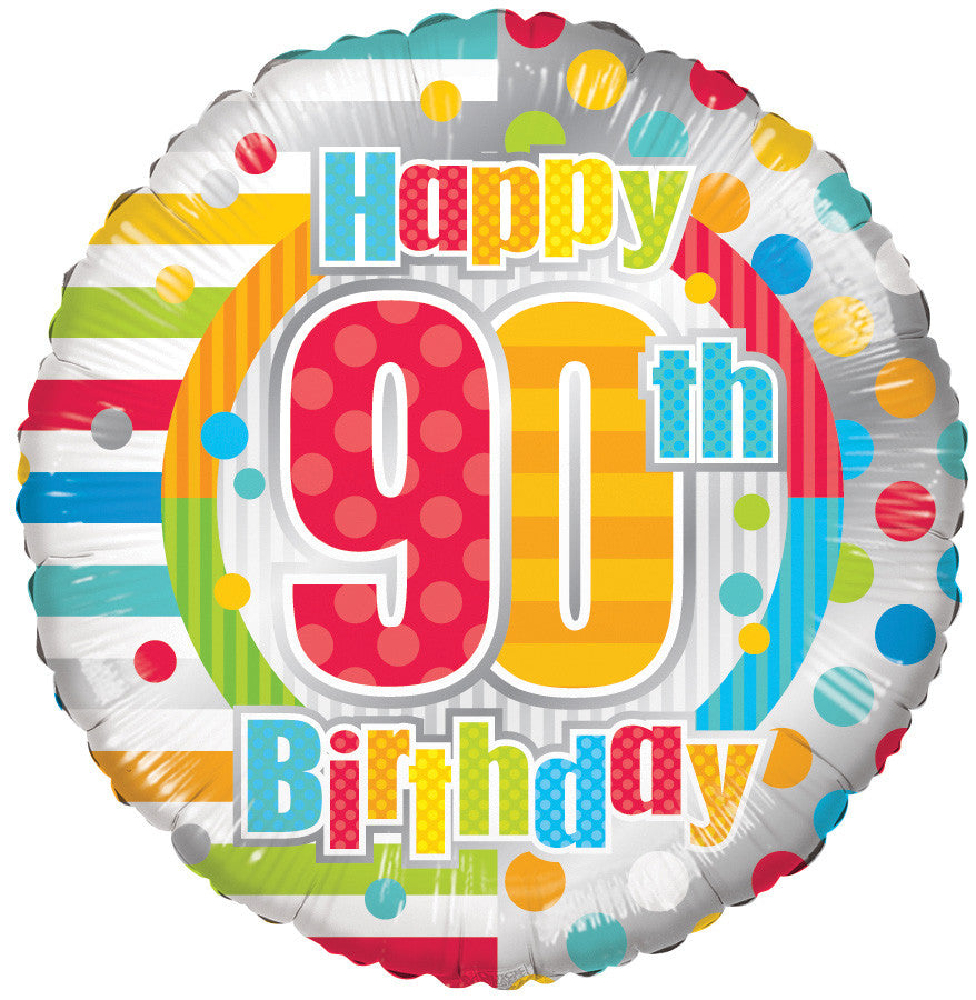 90th Birthday Foil Balloon