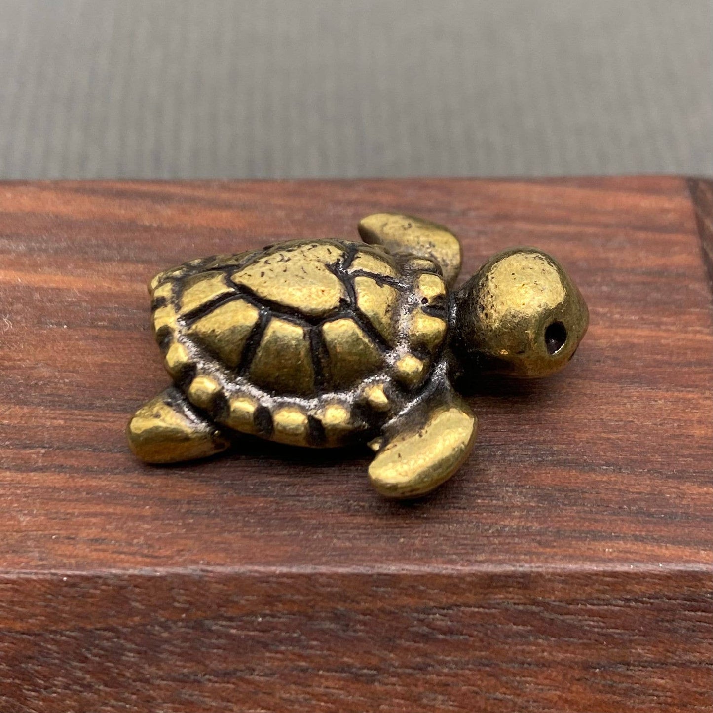 Brass Mini Turtle Figurine