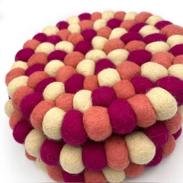 True Love Felt Ball Trivet