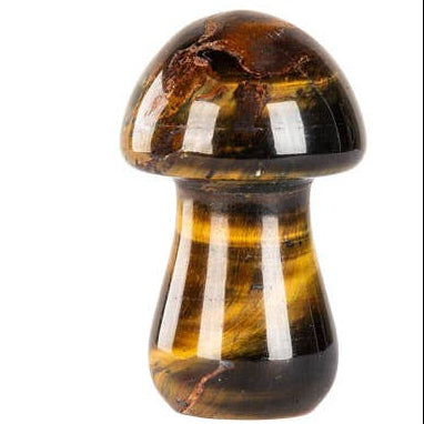 Tiger Eye Tall Crystal Mushrooms:
