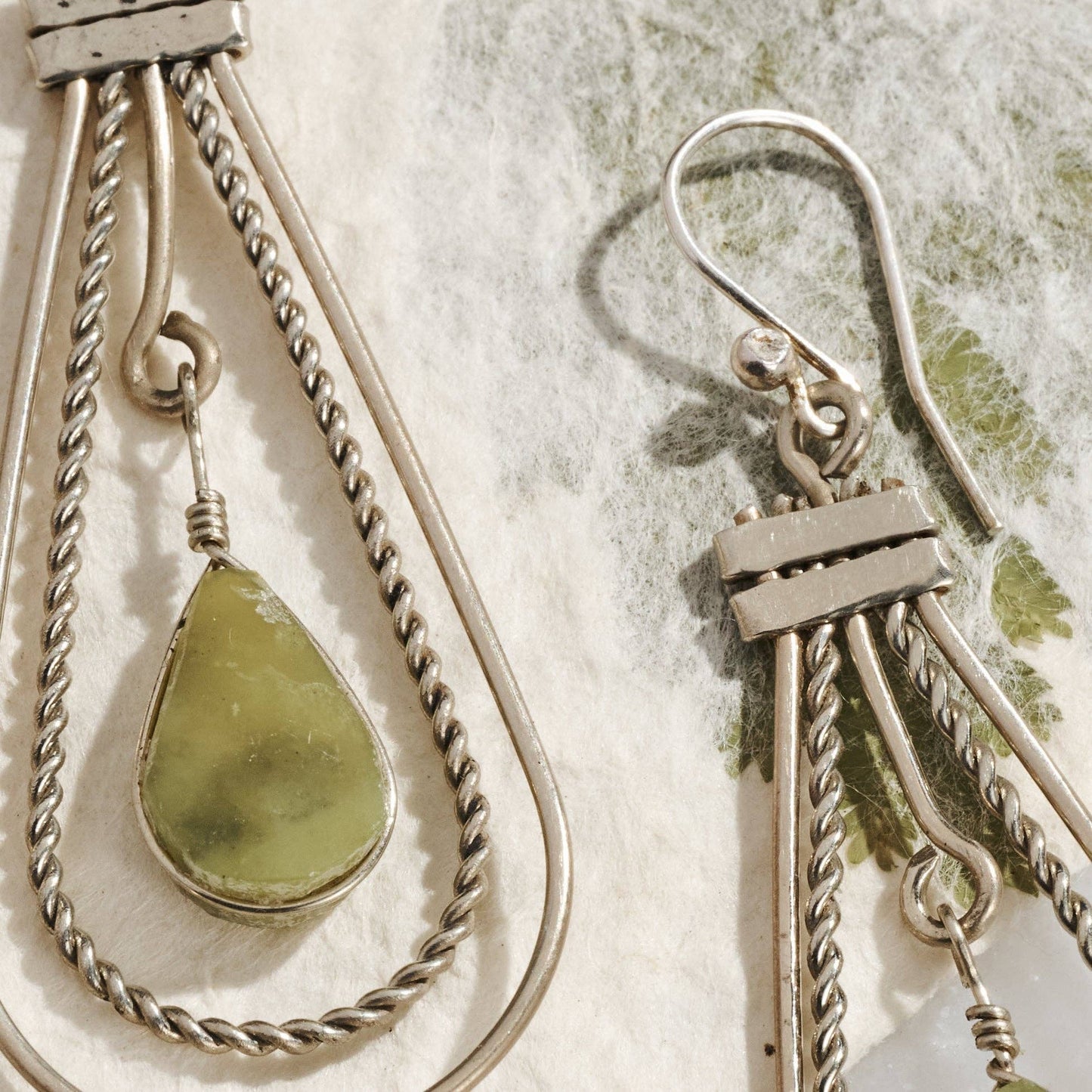 Ayni Serpentine Stone Earrings