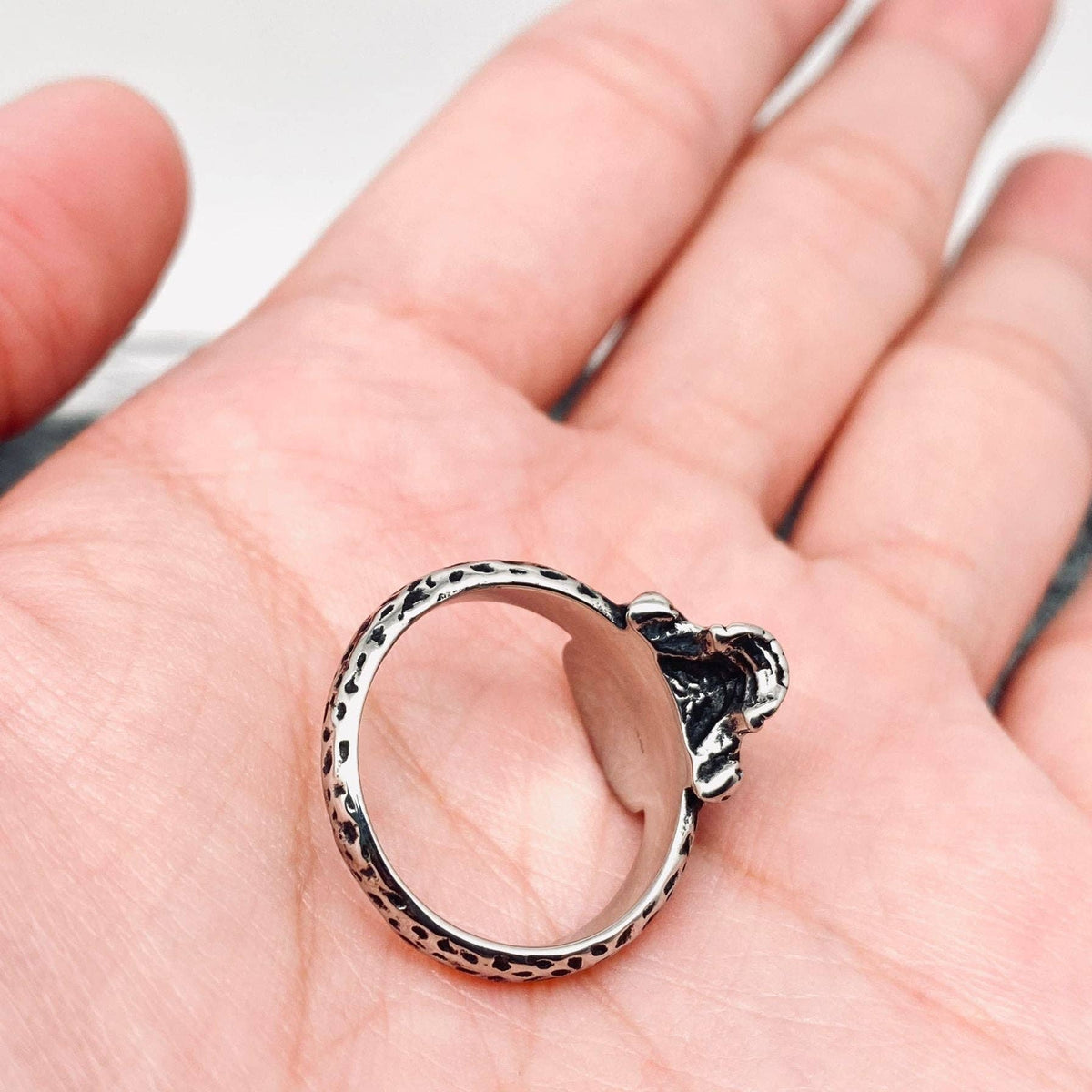 Vintage Skull Stainless Steel Ring