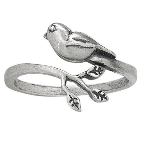 Flying Small Sterling Silver Ring
