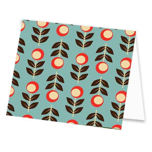 Small Folk Floral Notecard - Set of 8 Boxed Cards