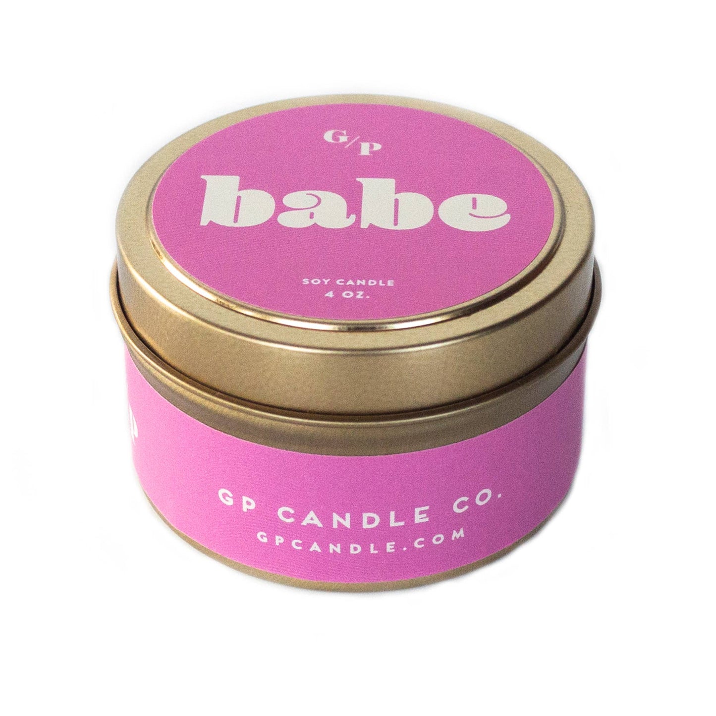 Babe Just Because 4oz Candle Tin