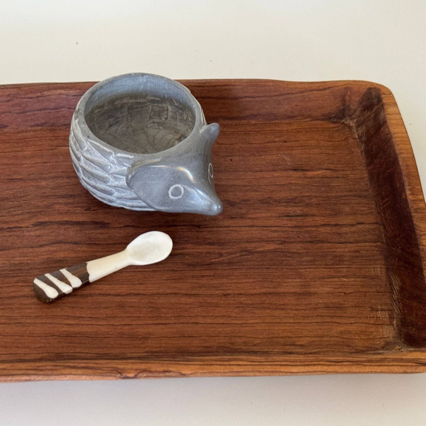 Soapstone Hedgehog Bowl