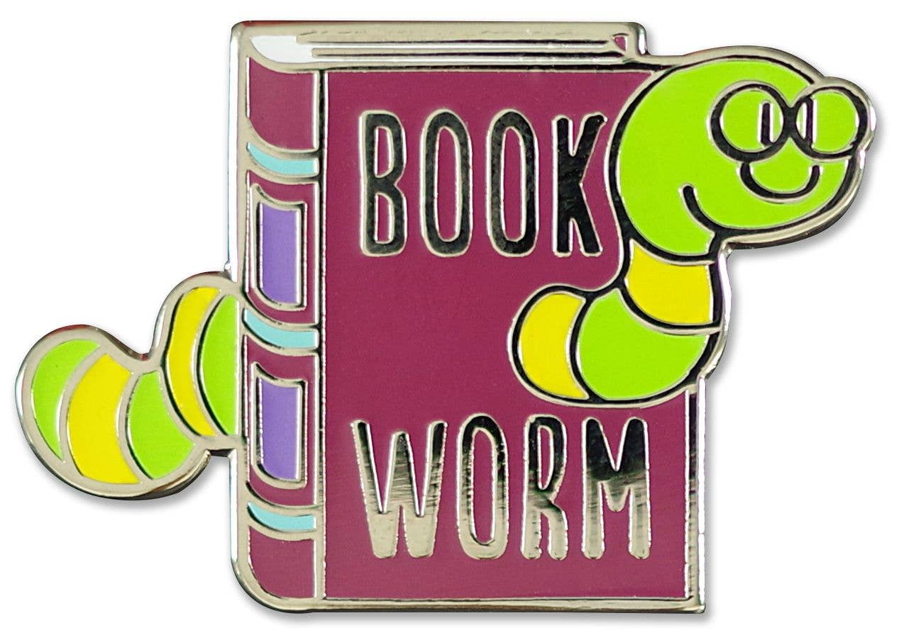Bookworm Enamel Pin