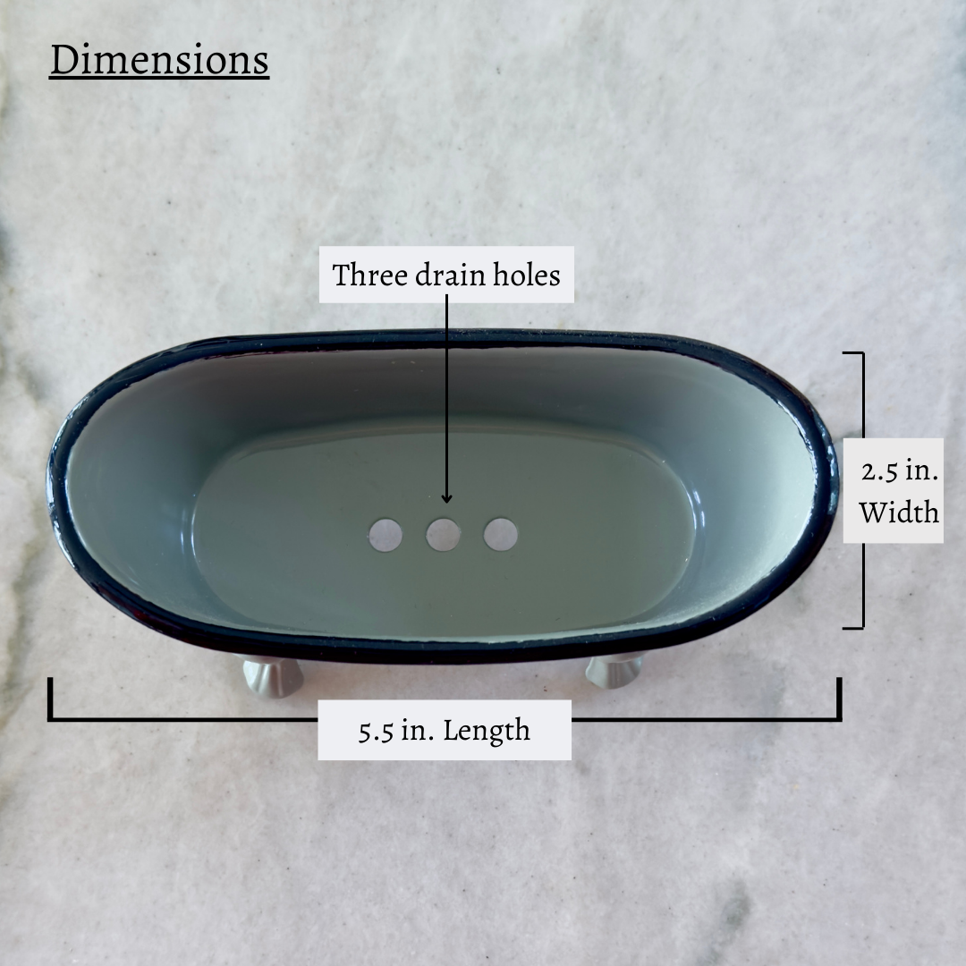 Bathtub Soap Dish Variety Pack- Yellow, Mint Green, Gray