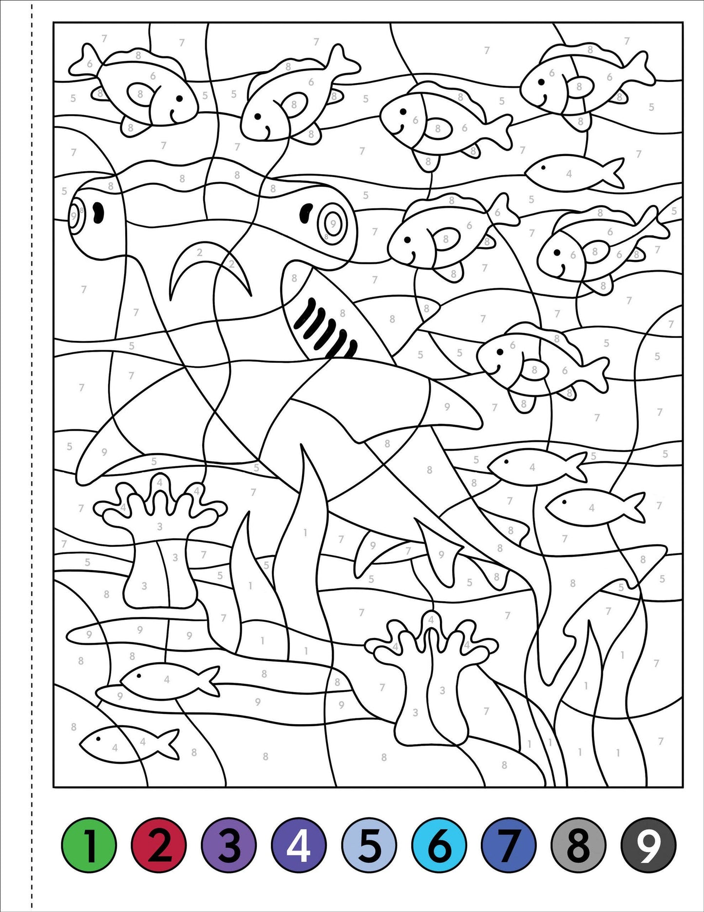 My First Color-By-Number! Under The Sea