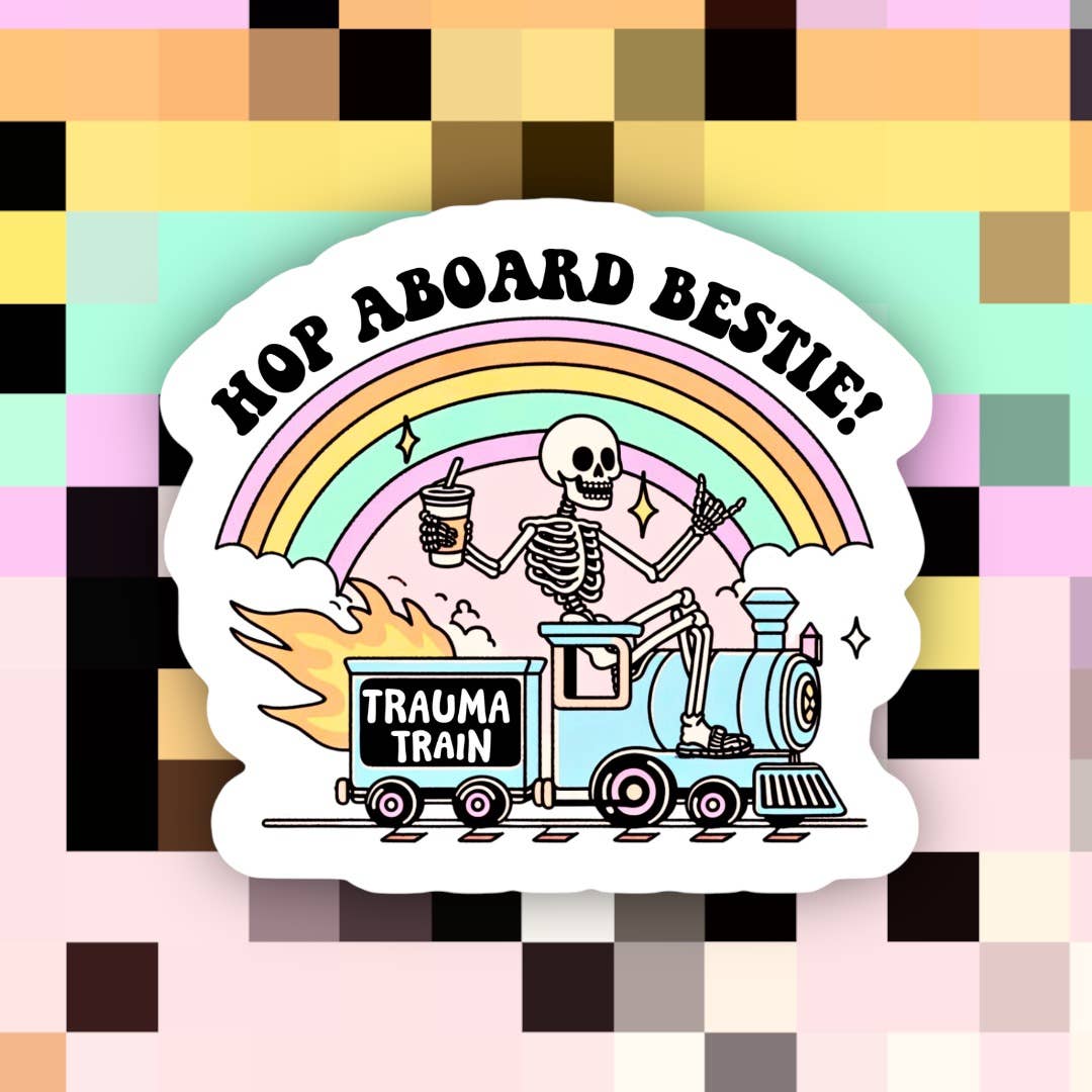 Hop Abroad Bestie Sticker