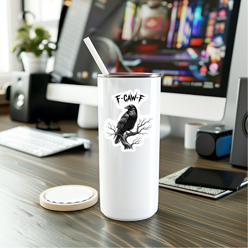 F Caw F Sticker