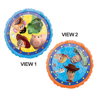 Toy story characters foil balloon on a white background