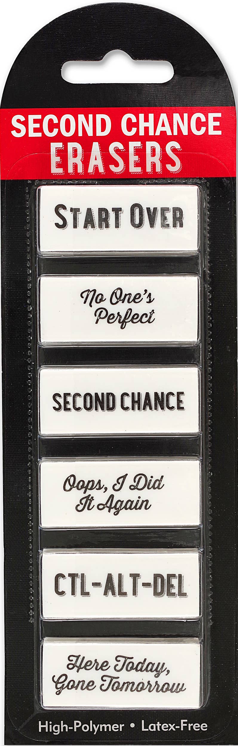 Second Chance Erasers (6-piece Set)
