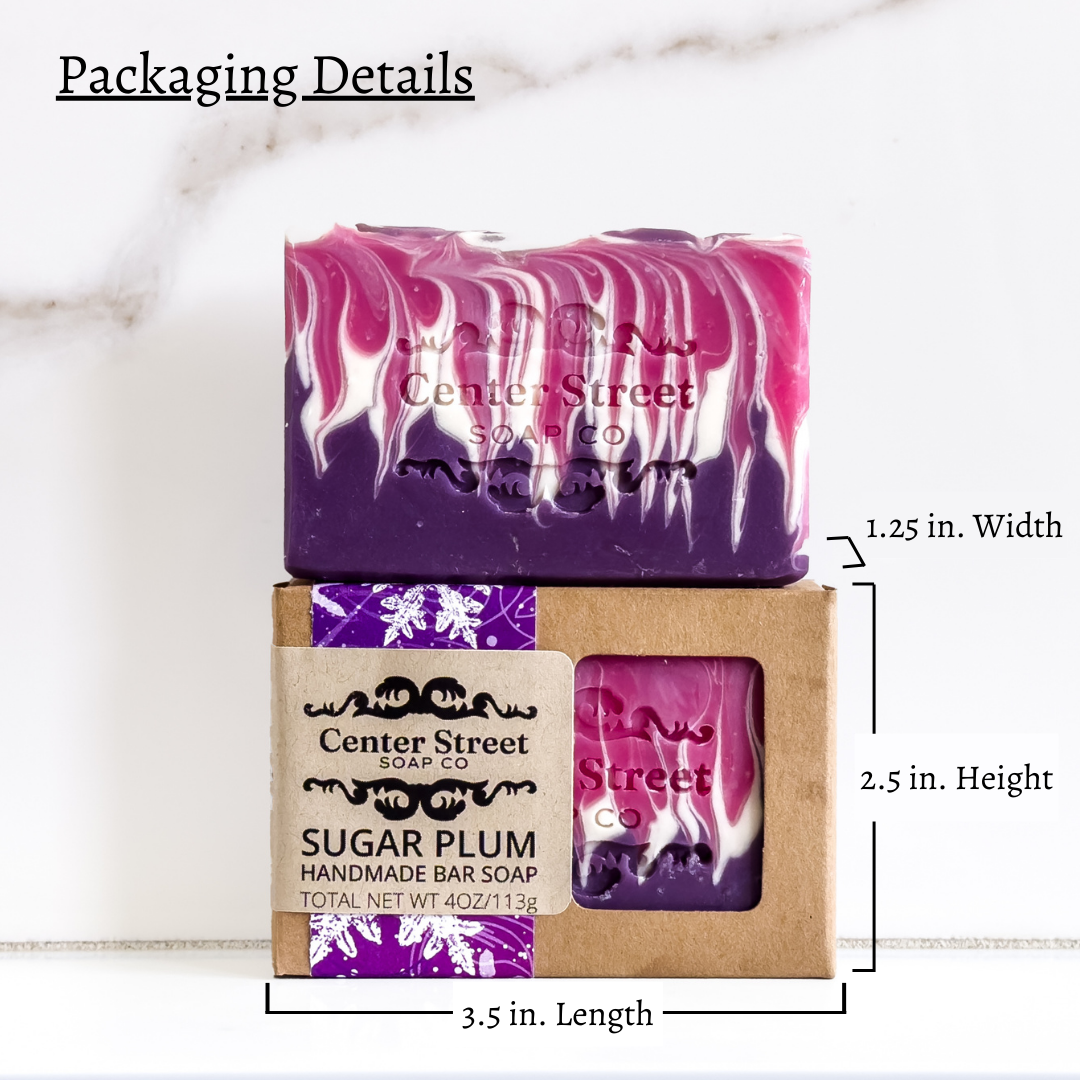 Sugar Plum Christmas Handmade Soap Bar - 4oz