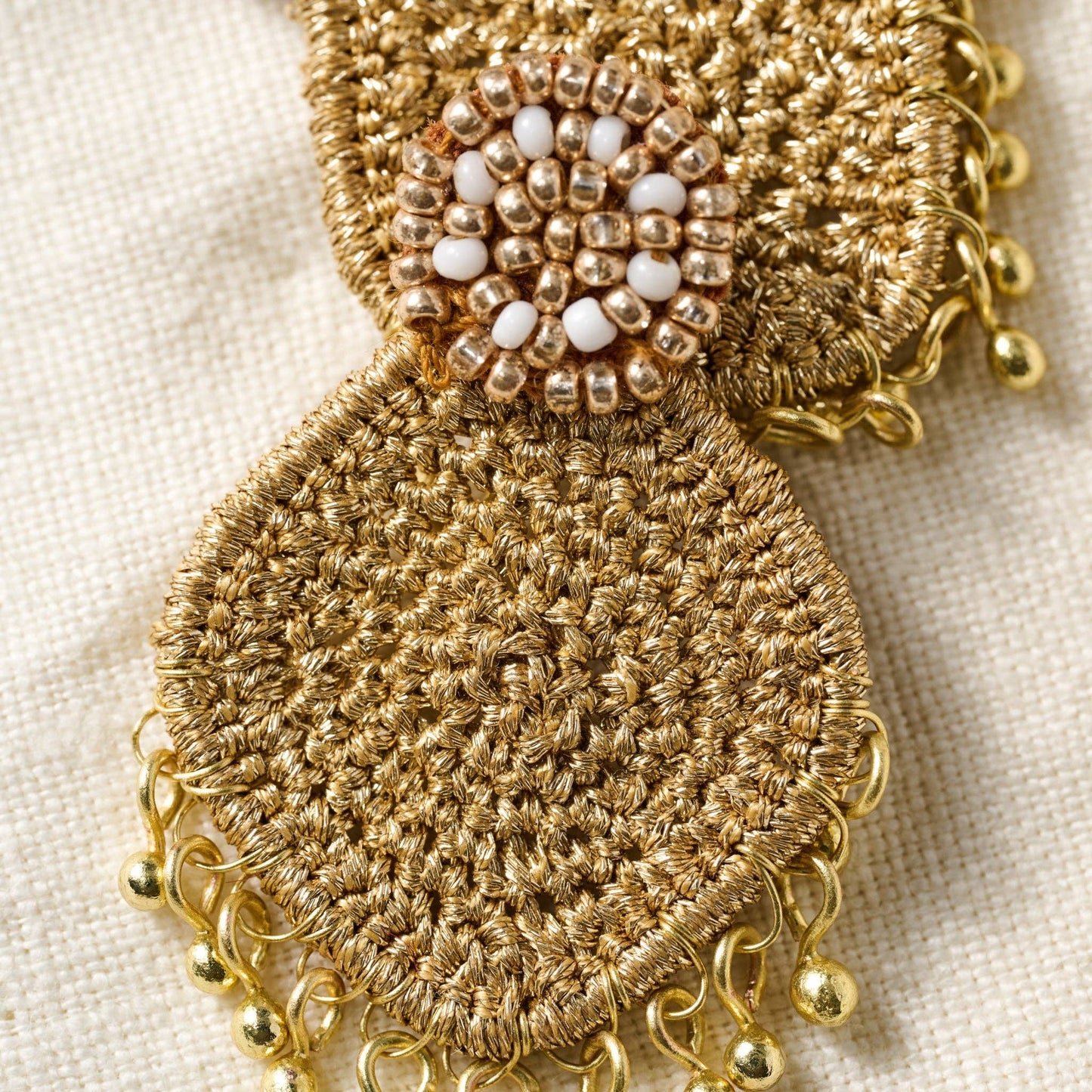 Zari Thread Post Earrings