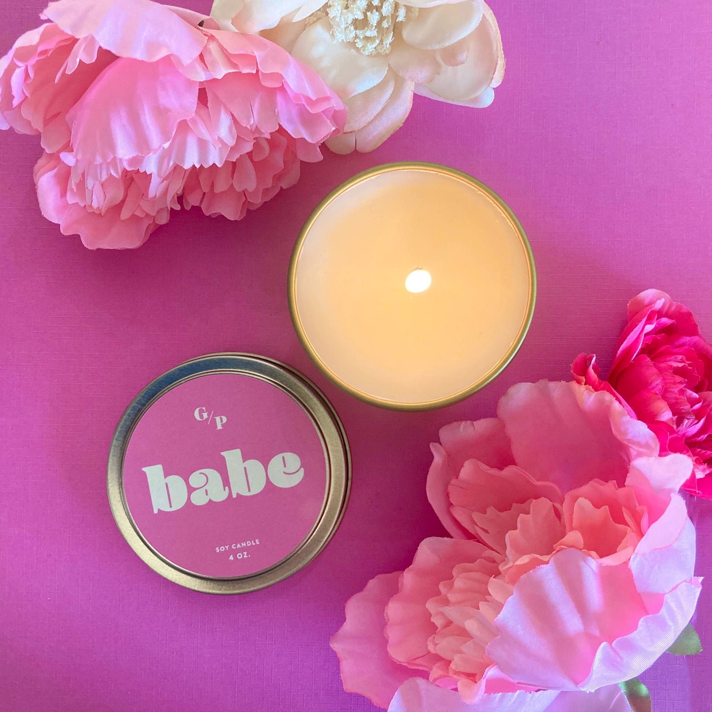 Babe Just Because 4oz Candle Tin