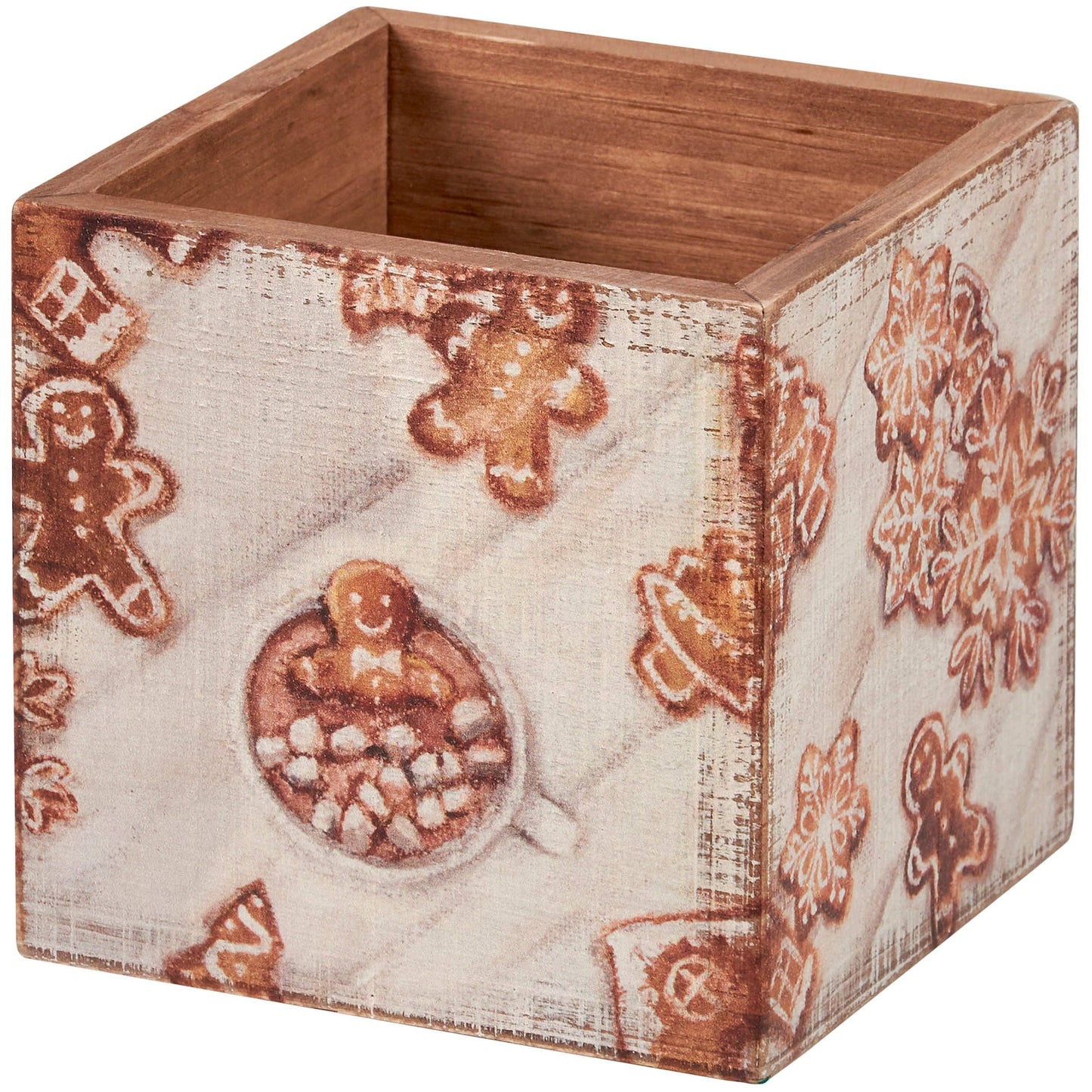 Wooden Gingerbread Bin