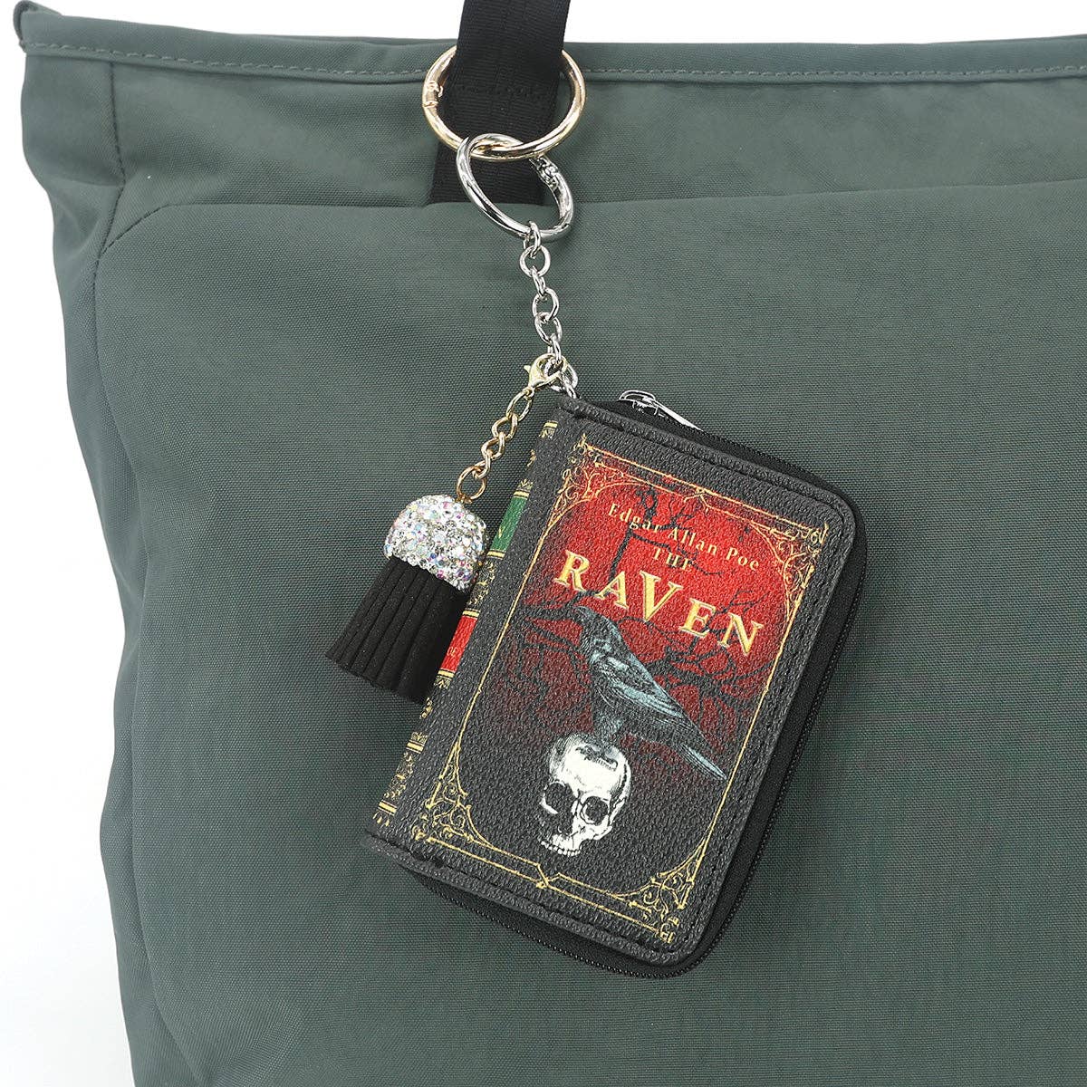 Raven Book Keychain Coin Purse