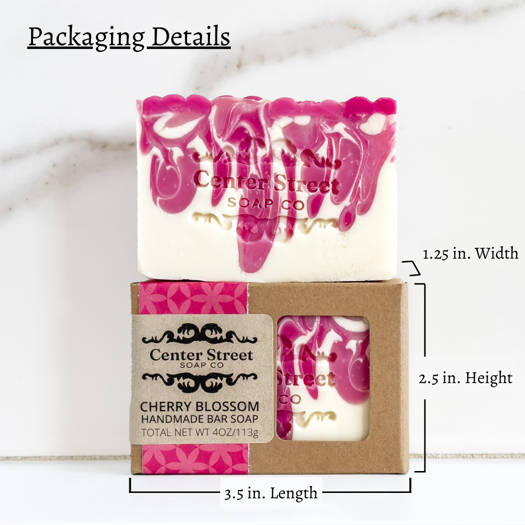 Cherry Blossom Vegan Handmade Soap Bar - 4oz