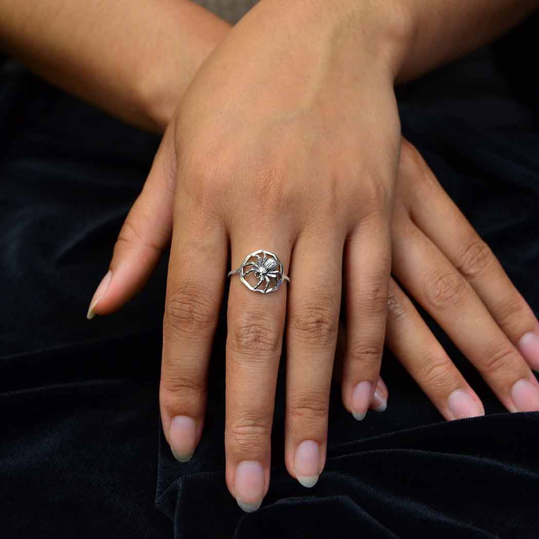 Sterling Silver Spider Ring: Size 5