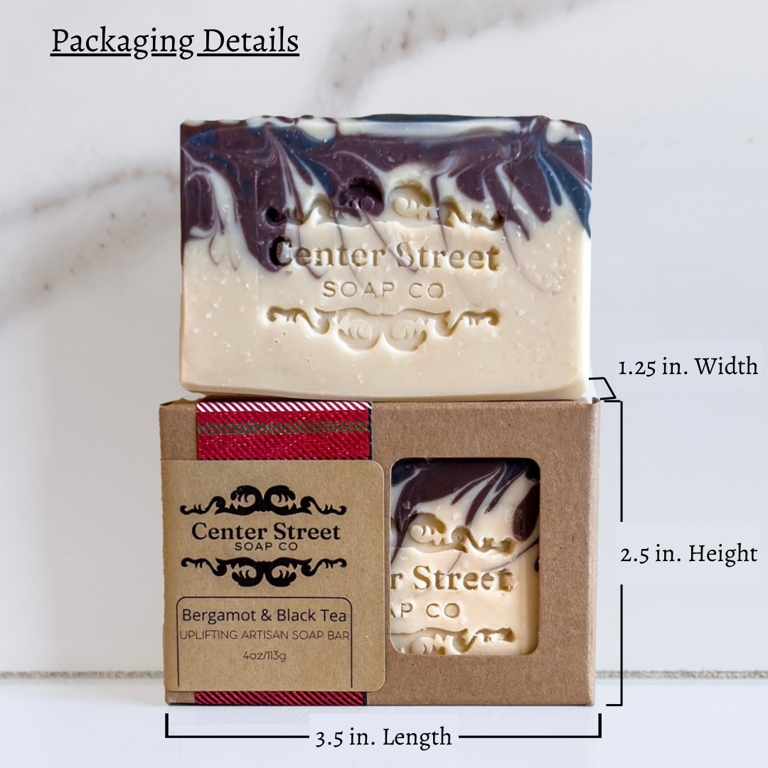 Bergamot and Black Tea Handmade Soap Bar