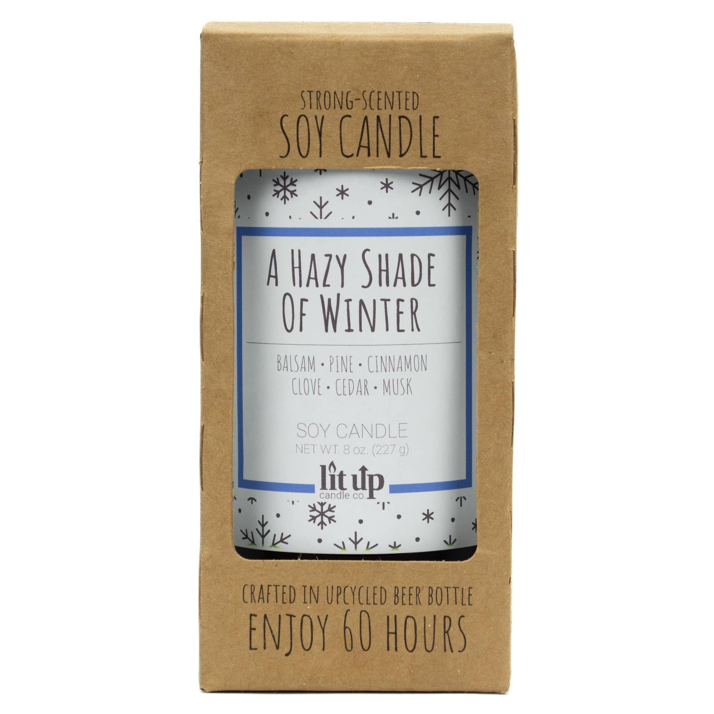 A Hazy Shade of Winter 8 oz soy candle