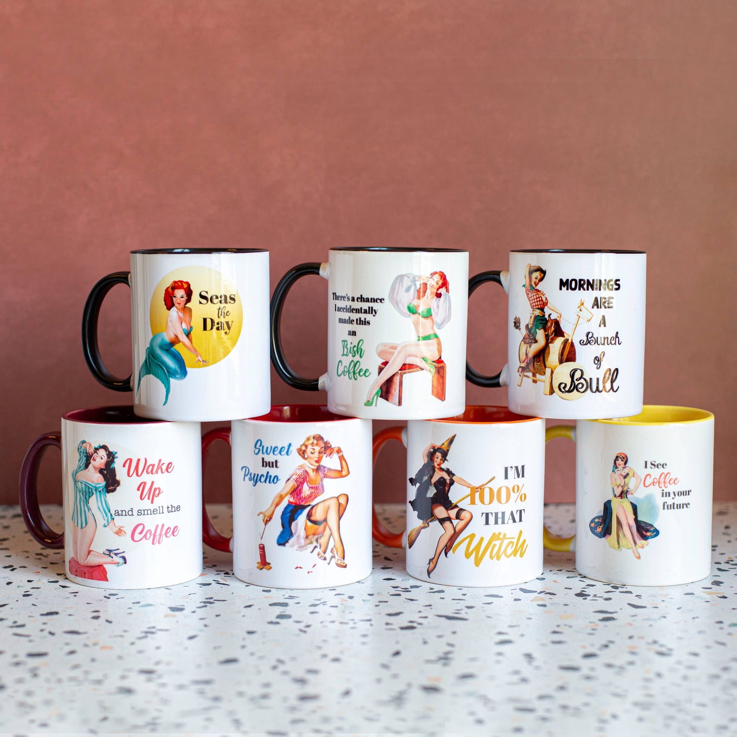 Sweet But Psycho Pinup Coffee Mug