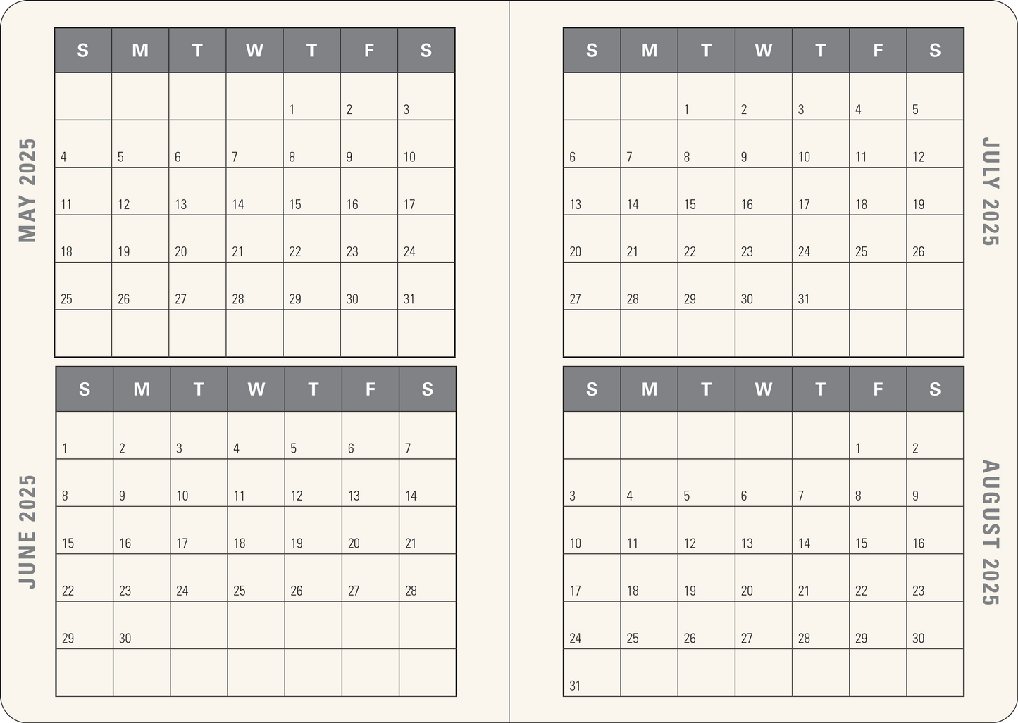 2025 Mushrooms Weekly Planner