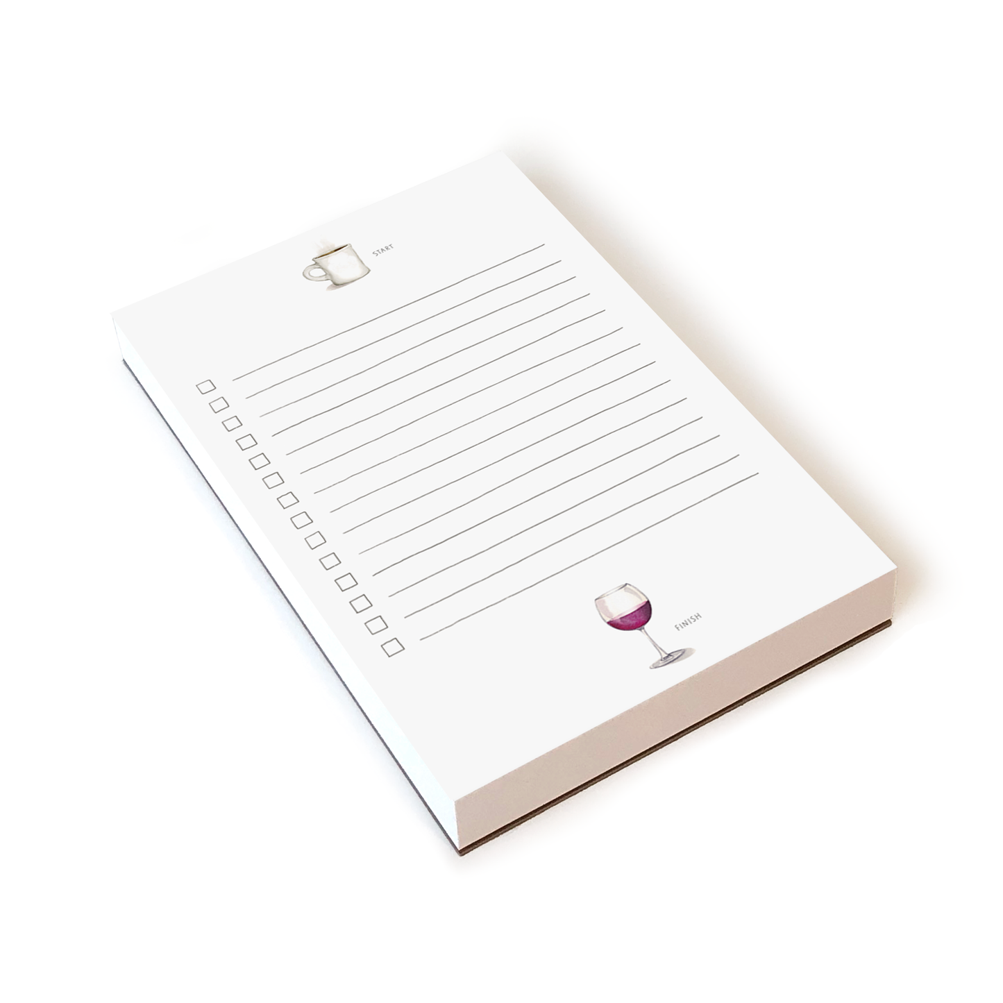 Wine & Coffee Lined Notepad