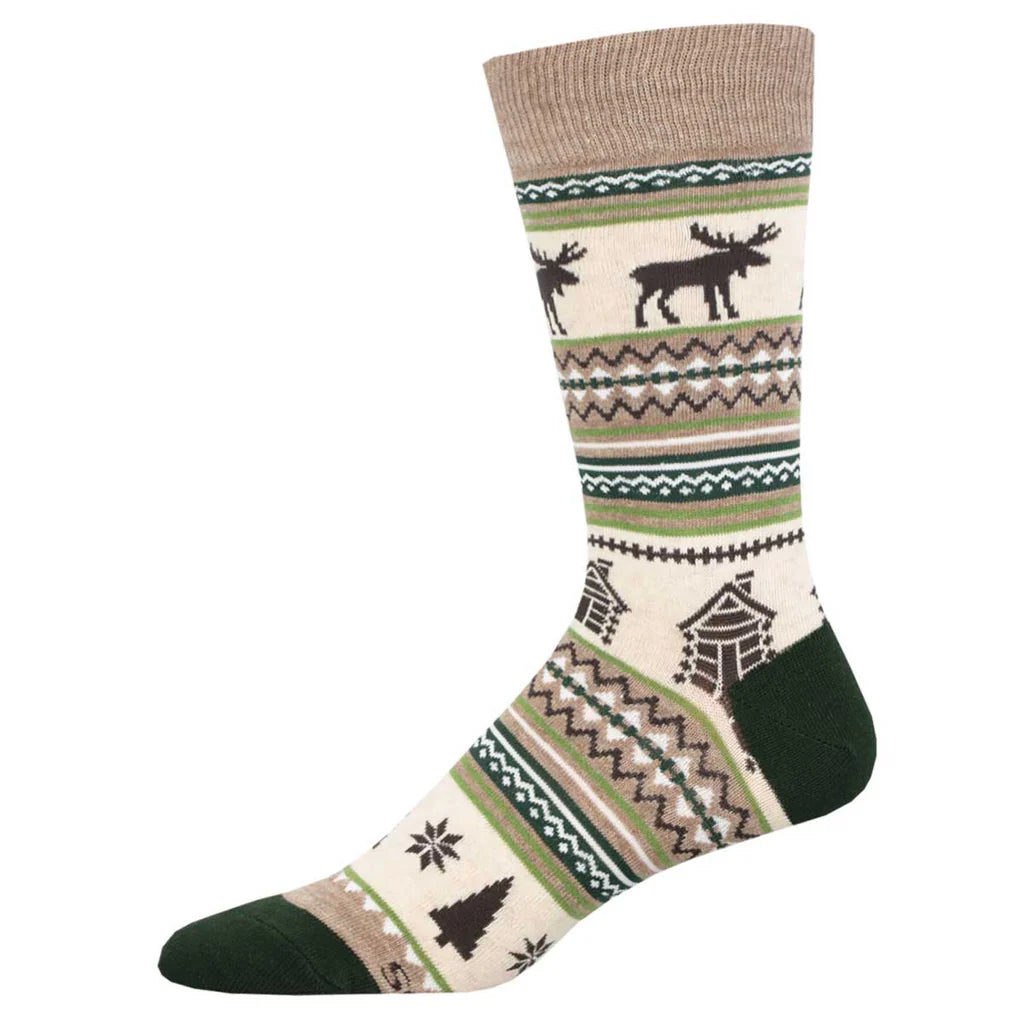 Moose Fair Isle Socks