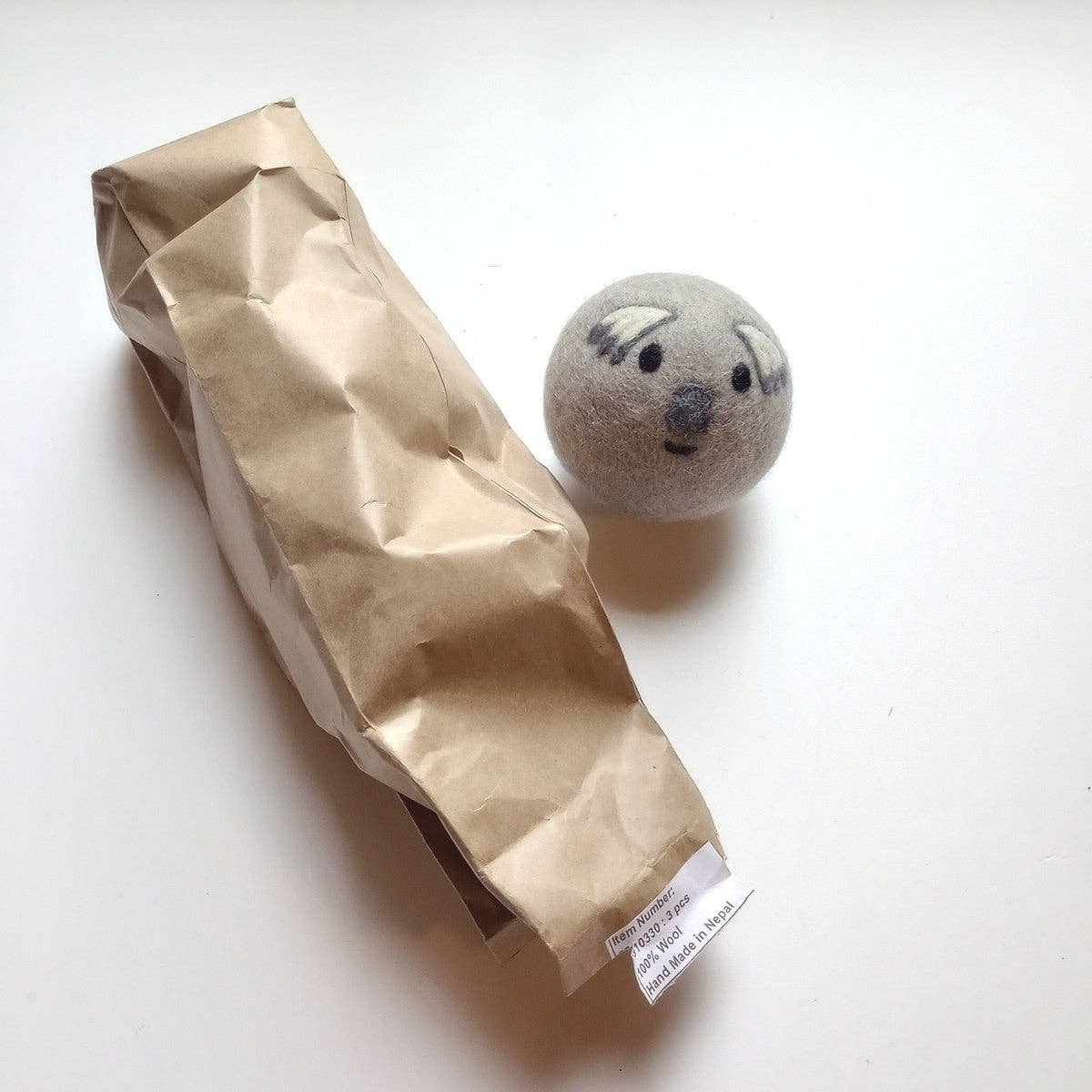 Eco Friendly Wool Dryer Ball - Koala