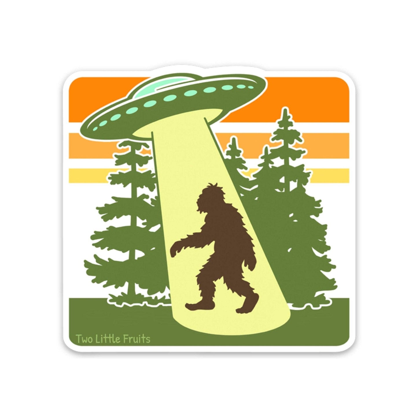 UFO Bigfoot Sticker