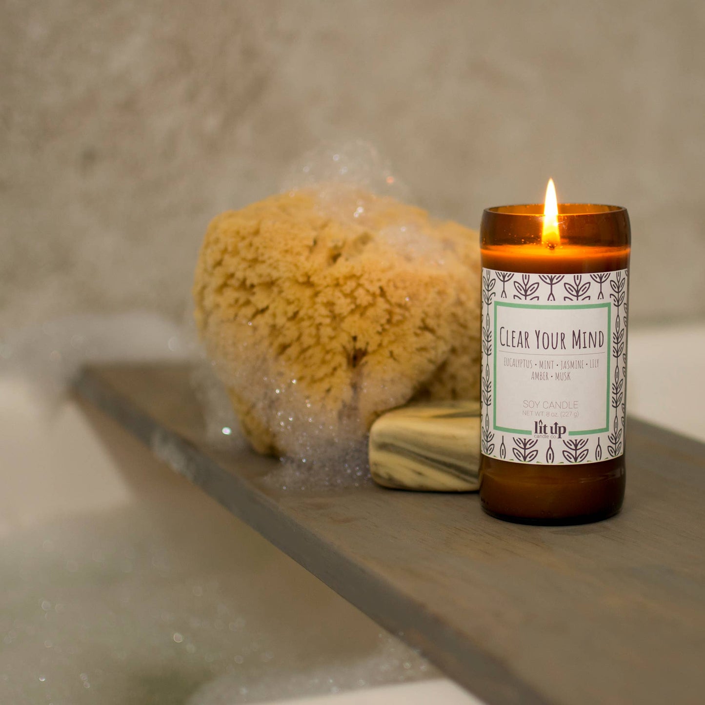 Clear Your Mind scented 8oz soy candles