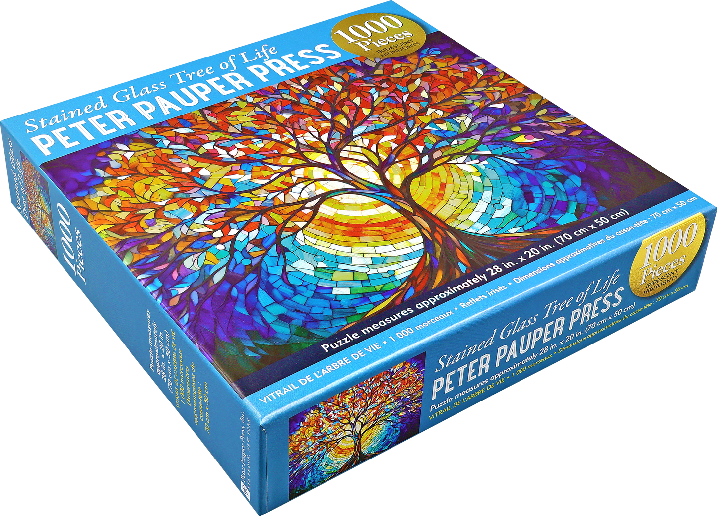 Stained Glass Tree of Life 1000-Piece Jigsaw Puzzle