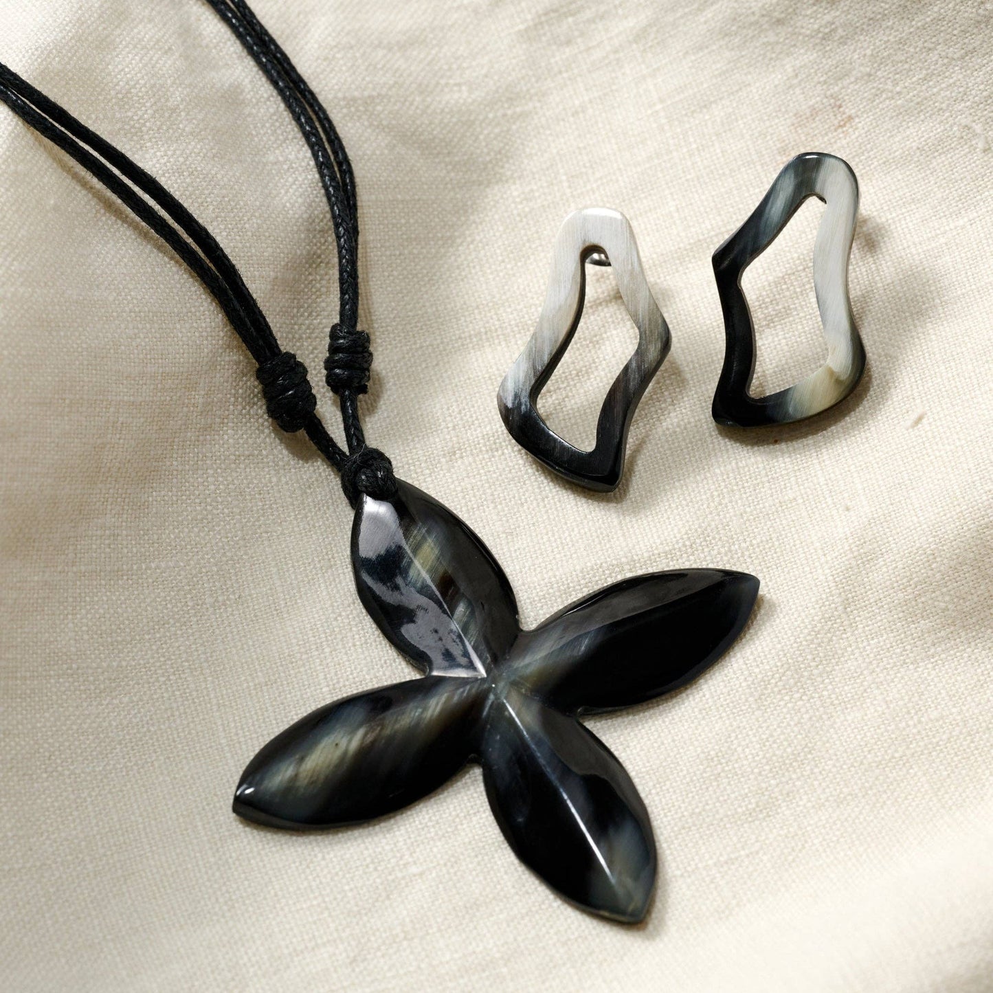 Hai Reclaimed Horn Post Earrings