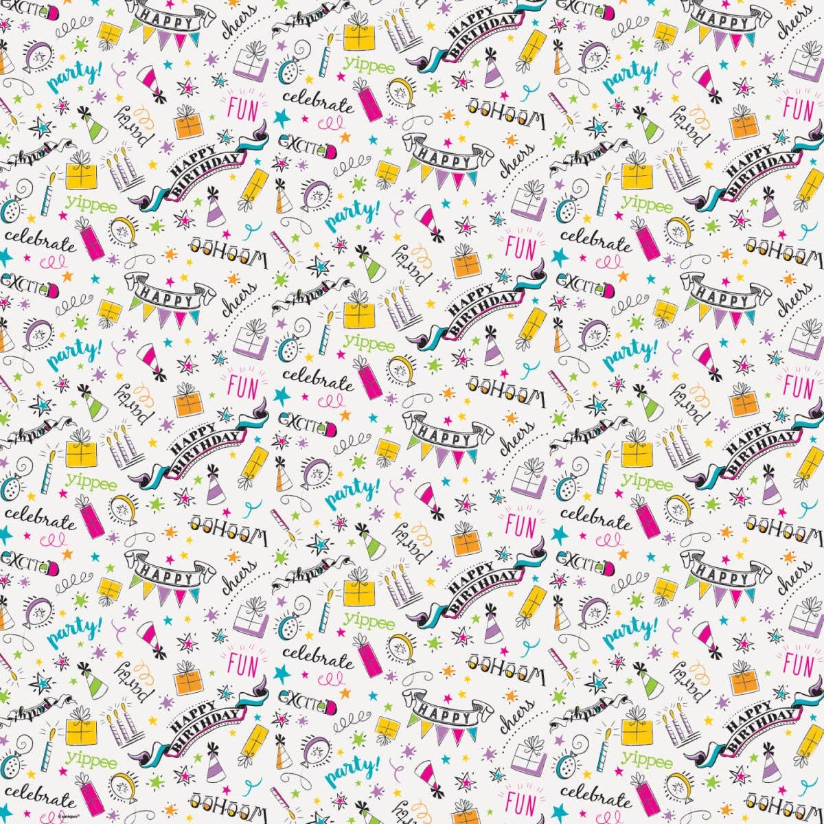 Doodle Birthday Gift Wrap