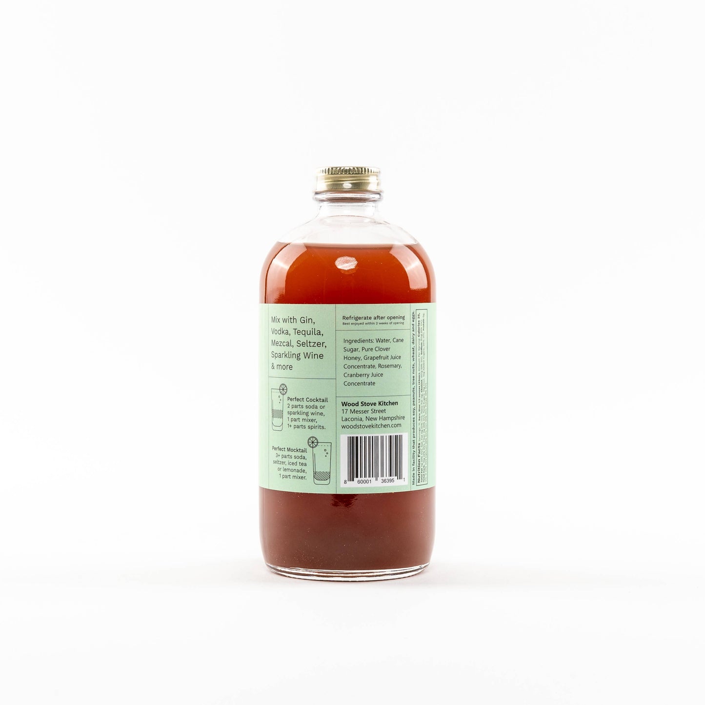 Grapefruit & Rosemary Cocktail & Mocktail Mixer 16 fl oz