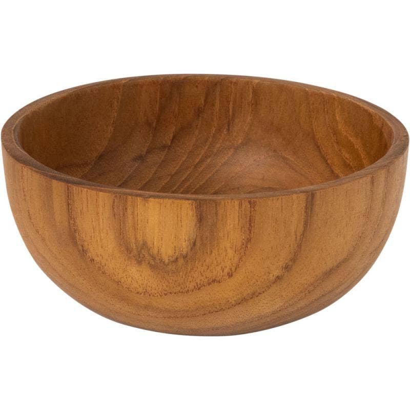 Round Teak Wooden Bowl