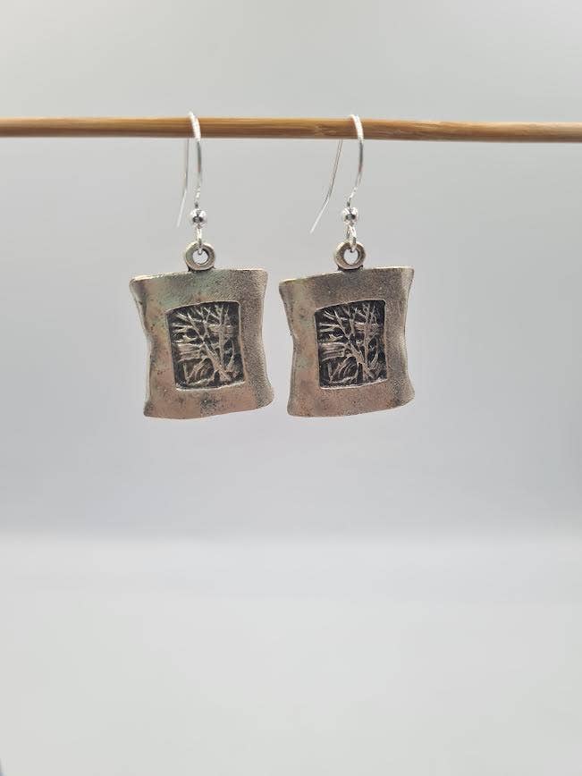 Framed Wire-wrap Earrings
