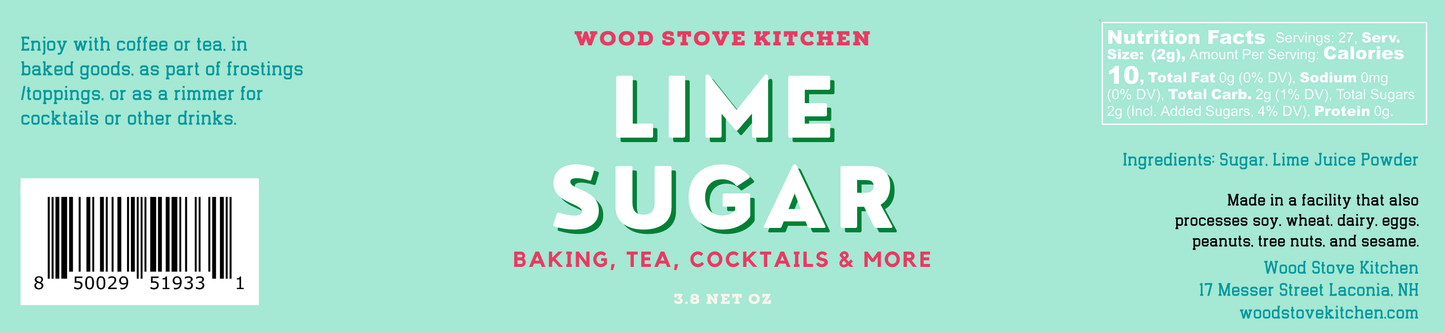Lime Sugar, 3.8 Net oz