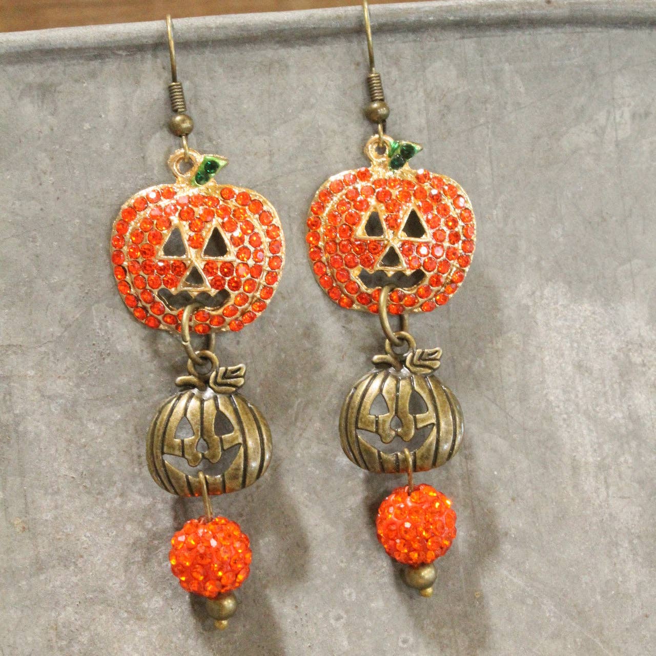 Not Just Jack Pumpkin Dangle Earrings