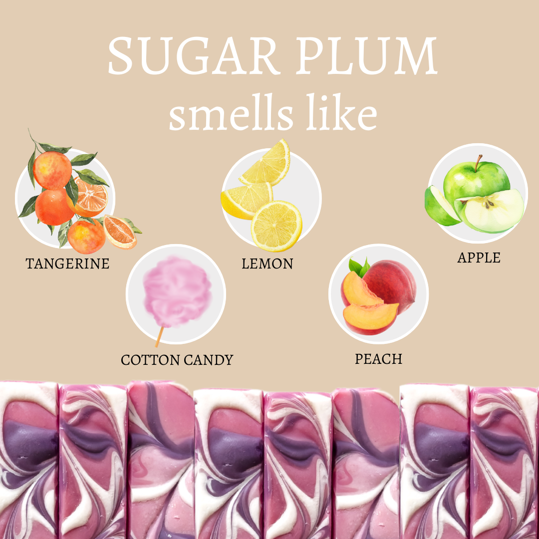 Sugar Plum Christmas Handmade Soap Bar - 4oz